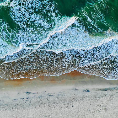 Topsail, NC Drone view of the water