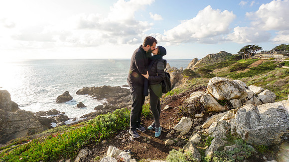 Min and Magda Engagement, Big Sur California