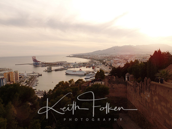 Atop the Castle in Malaga, Spain