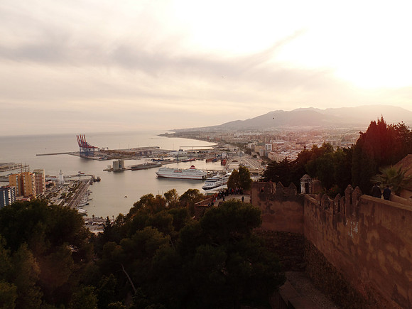 Atop the Castle in Malaga, Spain