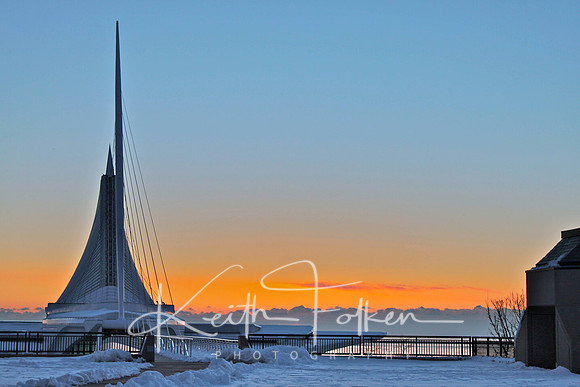 Outside the Milwaukee Art Museum