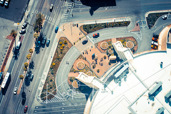 Street View from the top of the Stratosphere 2