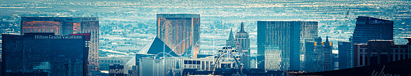 Distant skyline of Las Vegas