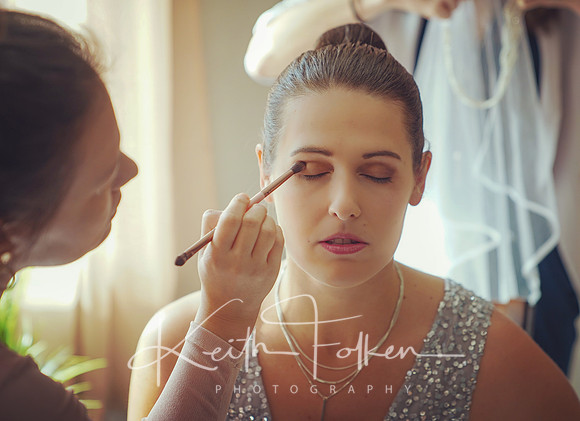 Eliska getting ready for the ceremony