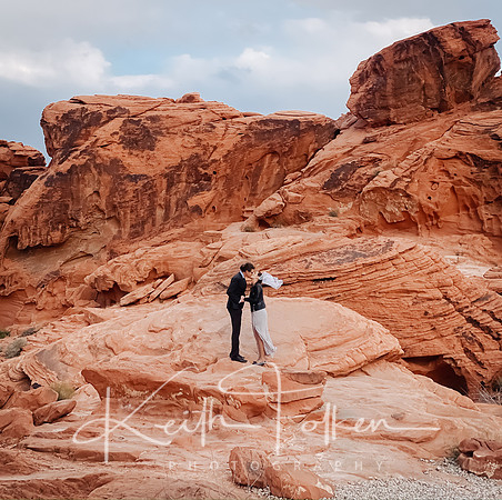 Elopement Kiss at the Valley of Fire