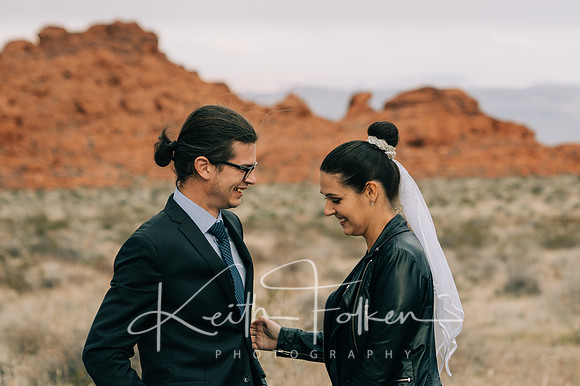 Eliska and Adam Desert Portrait 1