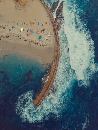 Aerial of La Jolla Cove